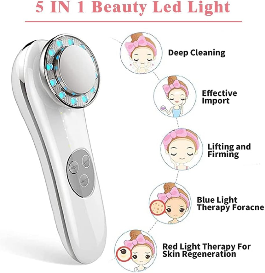 7-in-1 Facial Massager and Skin Care Device for Lifting, Anti-Aging, and Deep Cleaning