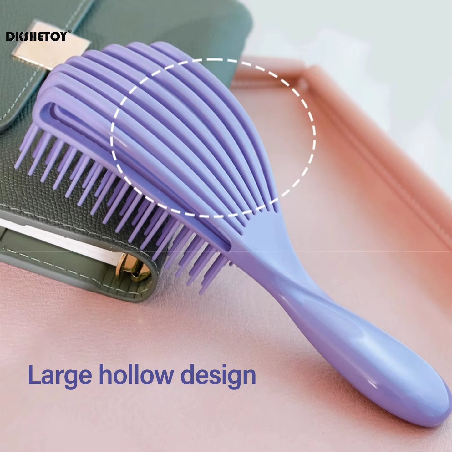 Fluffy Styling Combs Anti-Static Detangling Brush Hollow Out Comb for Home and Salon Hair Styling Tools Accessories