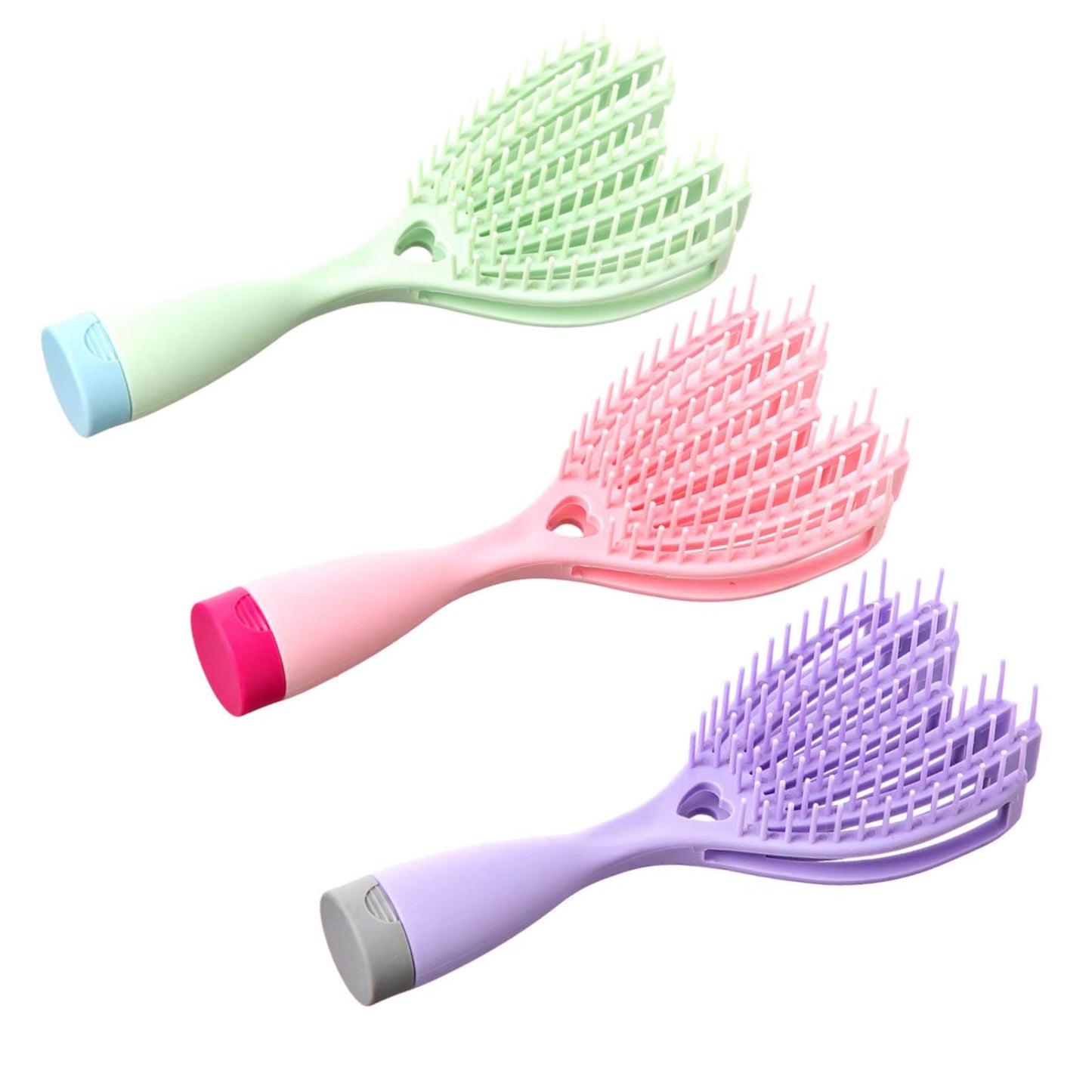 Detangling Brush Durable Accessories Comfortable to Contact Soft Flexible Multipurpose Massage Comb Vent Hair Brush for Wet Hair