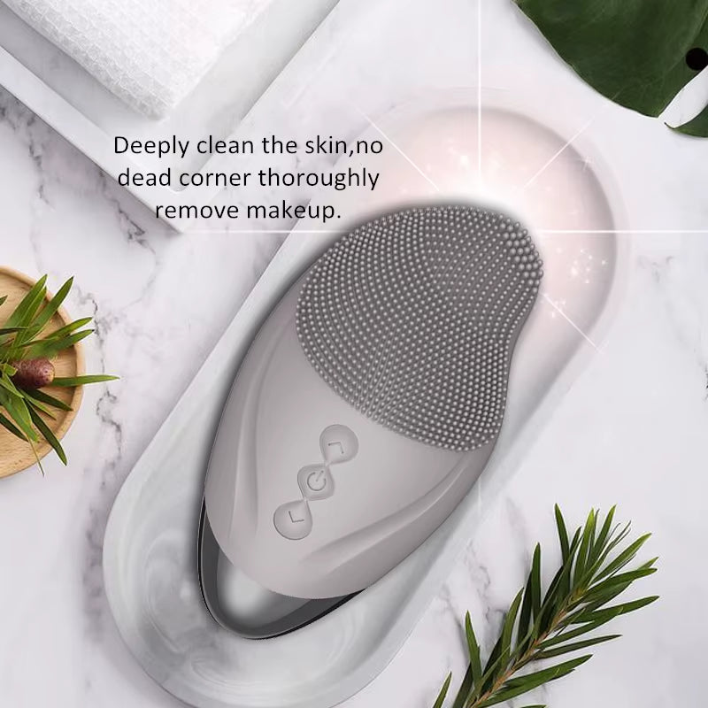 Facial Massager Silicone Cleansing Brush Eye Massage Tool Face Cleaner Deep Cleaning Pores Skin Health Care Device Rechargeable