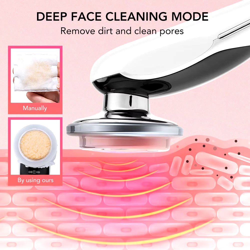 7 in 1 Face Lifting Device EMS Microcurrent Skin Rejuvenation LED Facial Neck Firming Massager Face Beauty Care Apparatus