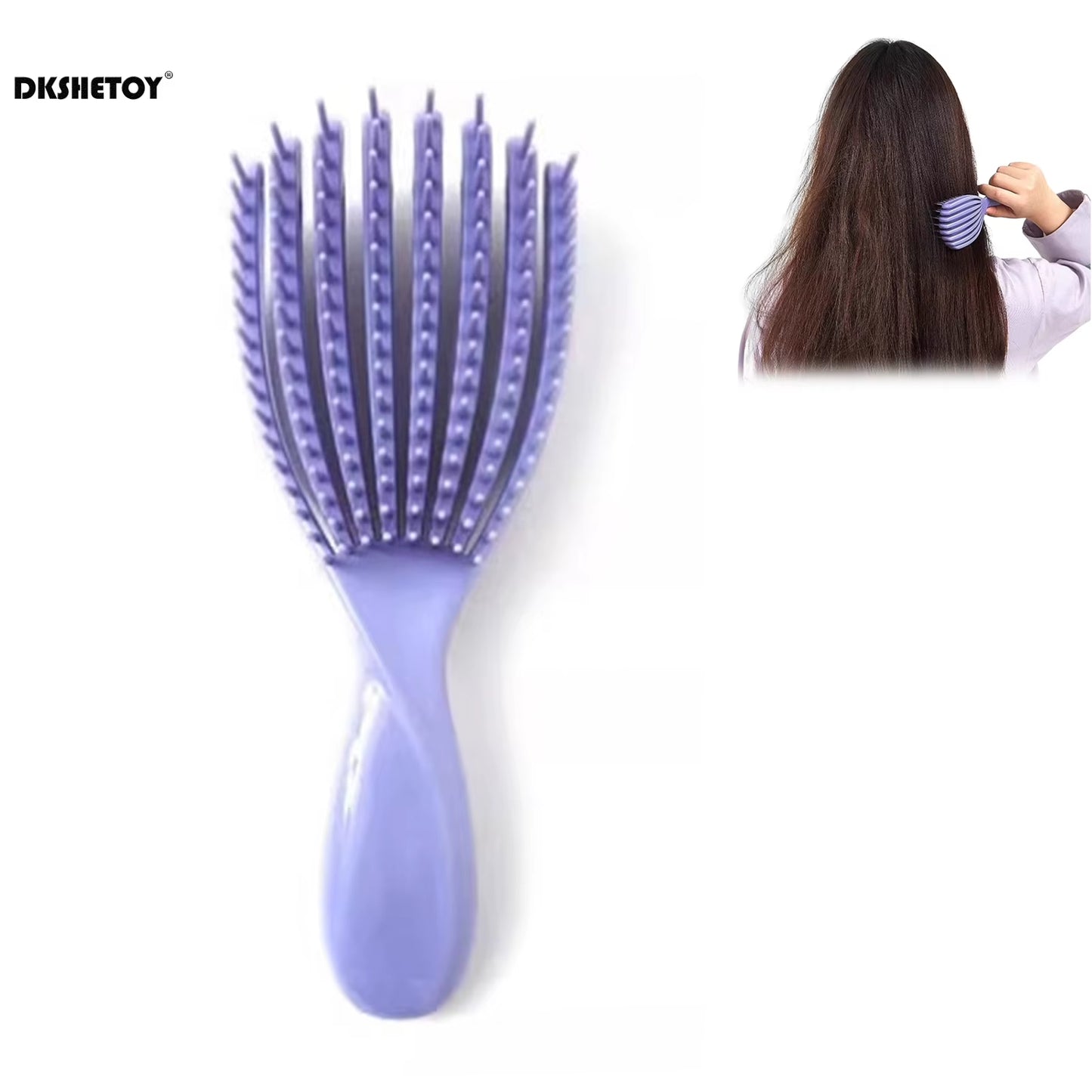 Fluffy Styling Combs Anti-Static Detangling Brush Hollow Out Comb for Home and Salon Hair Styling Tools Accessories