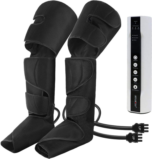 Leg Massager for Circulation and Pain Relief, Air Compression Foot to Thigh Massage, 3 Modes 3 Intensities, Fits up to 28.5 Inch Calves