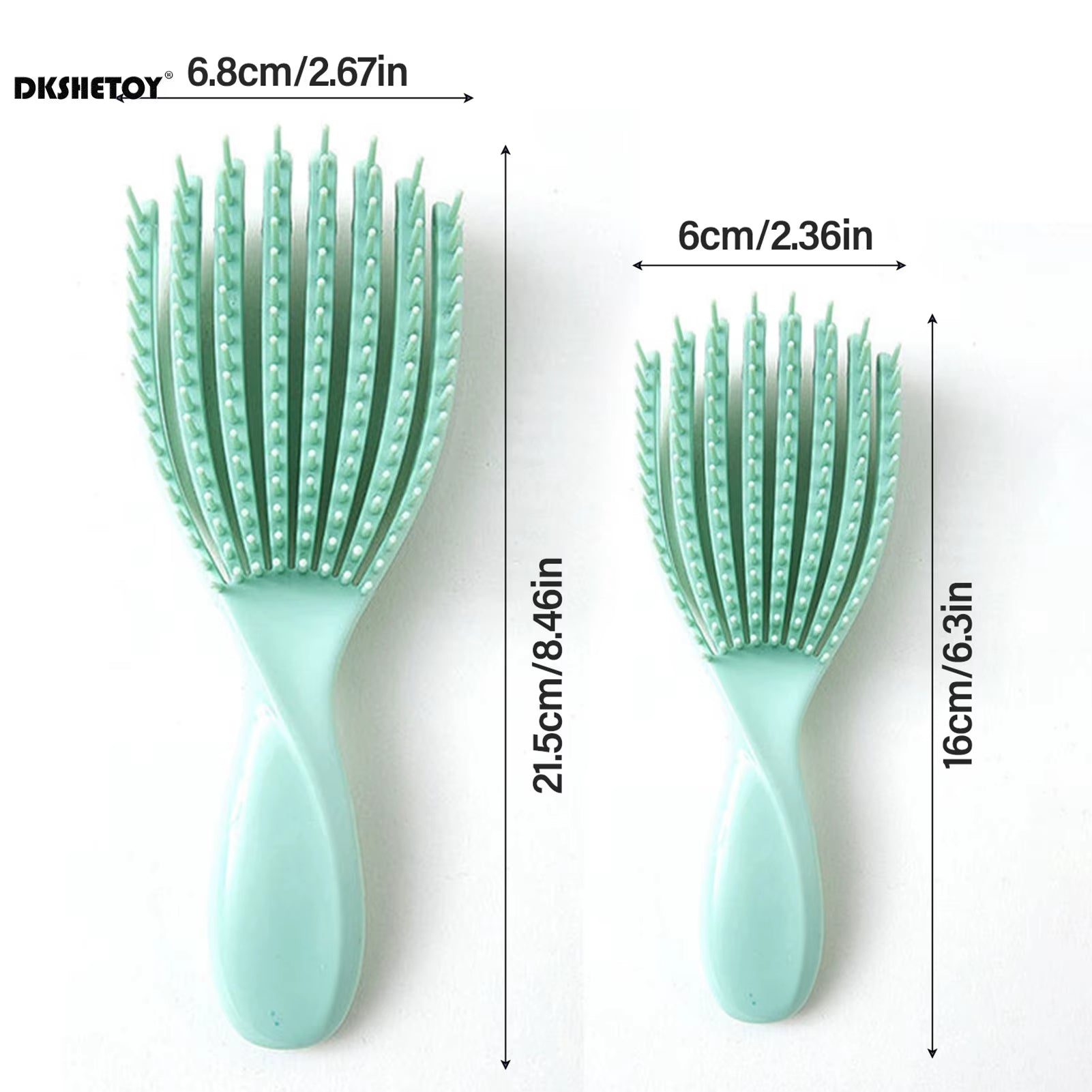 Fluffy Styling Combs Anti-Static Detangling Brush Hollow Out Comb for Home and Salon Hair Styling Tools Accessories