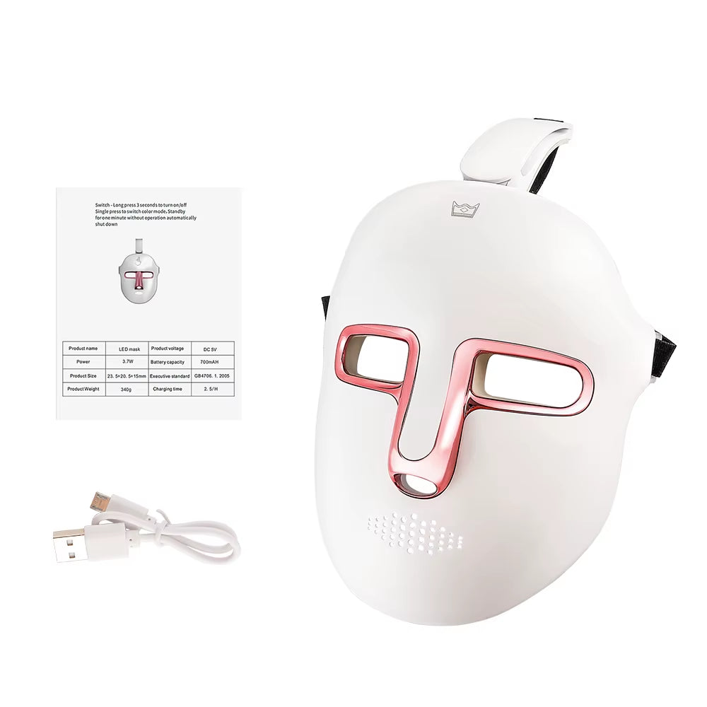 Wireless 7 Colors Face LED Mask Photon Facal Beauty Mask Skin Rejuvenation anti Acne Repair Skin Tightening anti Aging Skin Care