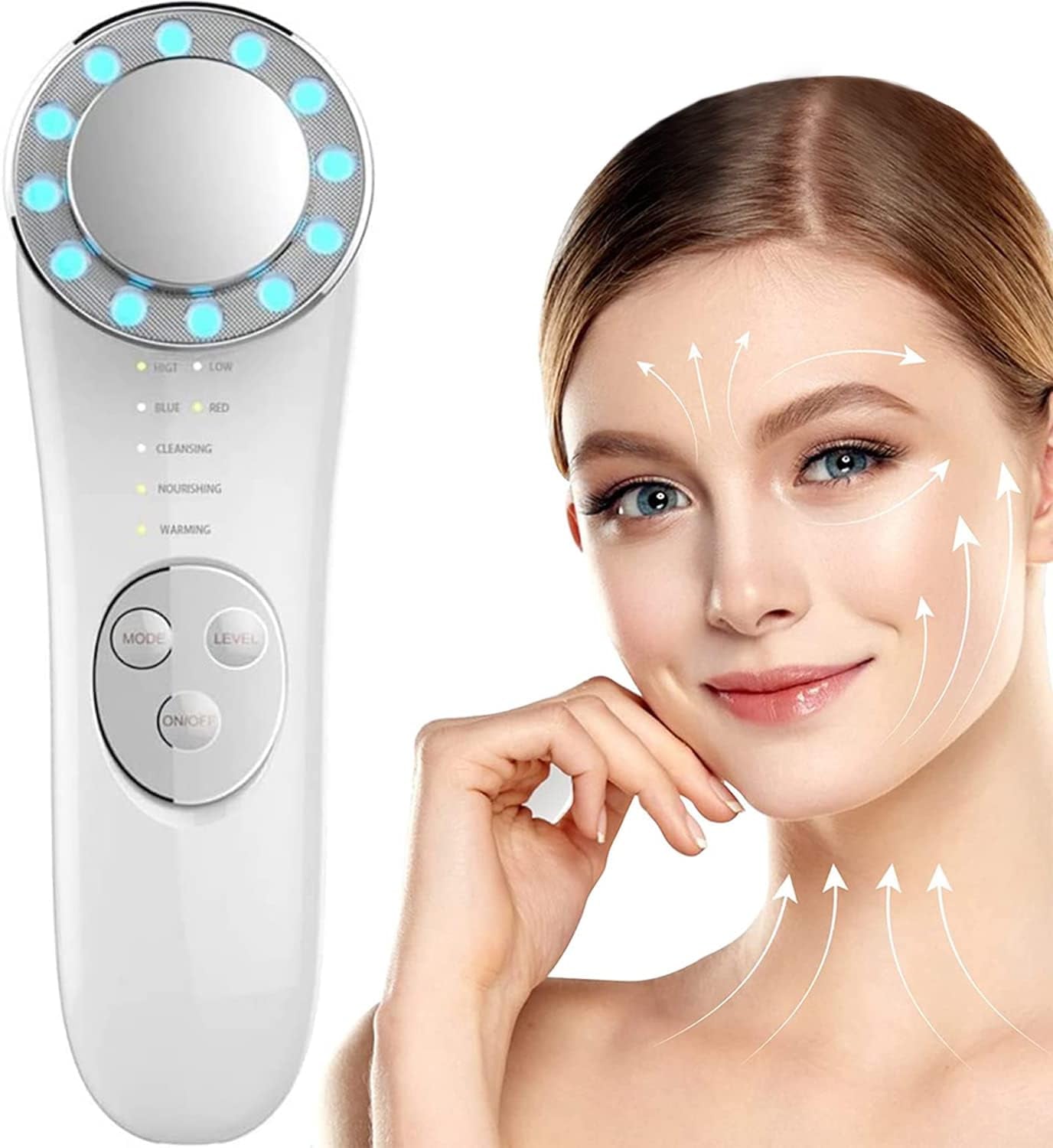 7-in-1 Facial Massager and Skin Care Device for Lifting, Anti-Aging, and Deep Cleaning