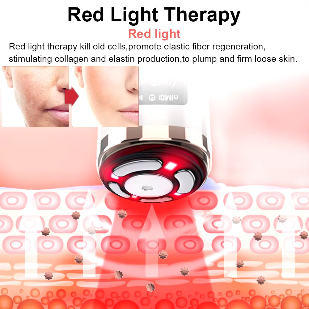 HIFU Face Lifting Facial Massager Mini HIFU Face Lifting Machine Facial Microcurrent Skin Rejuvenation Anti-Aging Face Massager